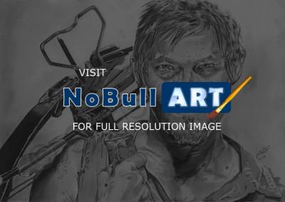 Graphite Portraits - Daryl Dixon - The Walking Dead - Pencil  Paper
